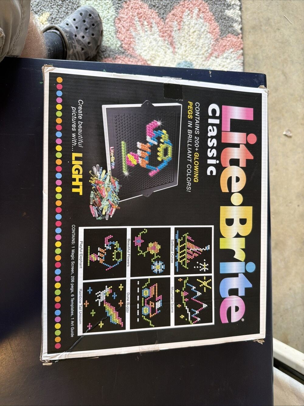 Hasbro Lite-Brite Pegs, Magic Screen, Templates, Art Guide